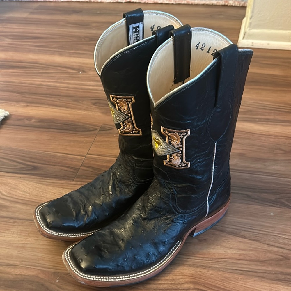 Harris, Ostrich boots. Womens size 6.5.